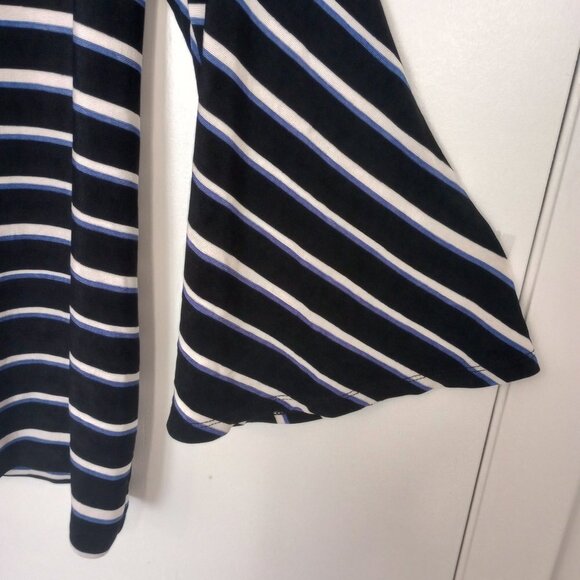 Chico's Travelers Classic Striped Bell-Sleeve Top - Picture 5 of 9